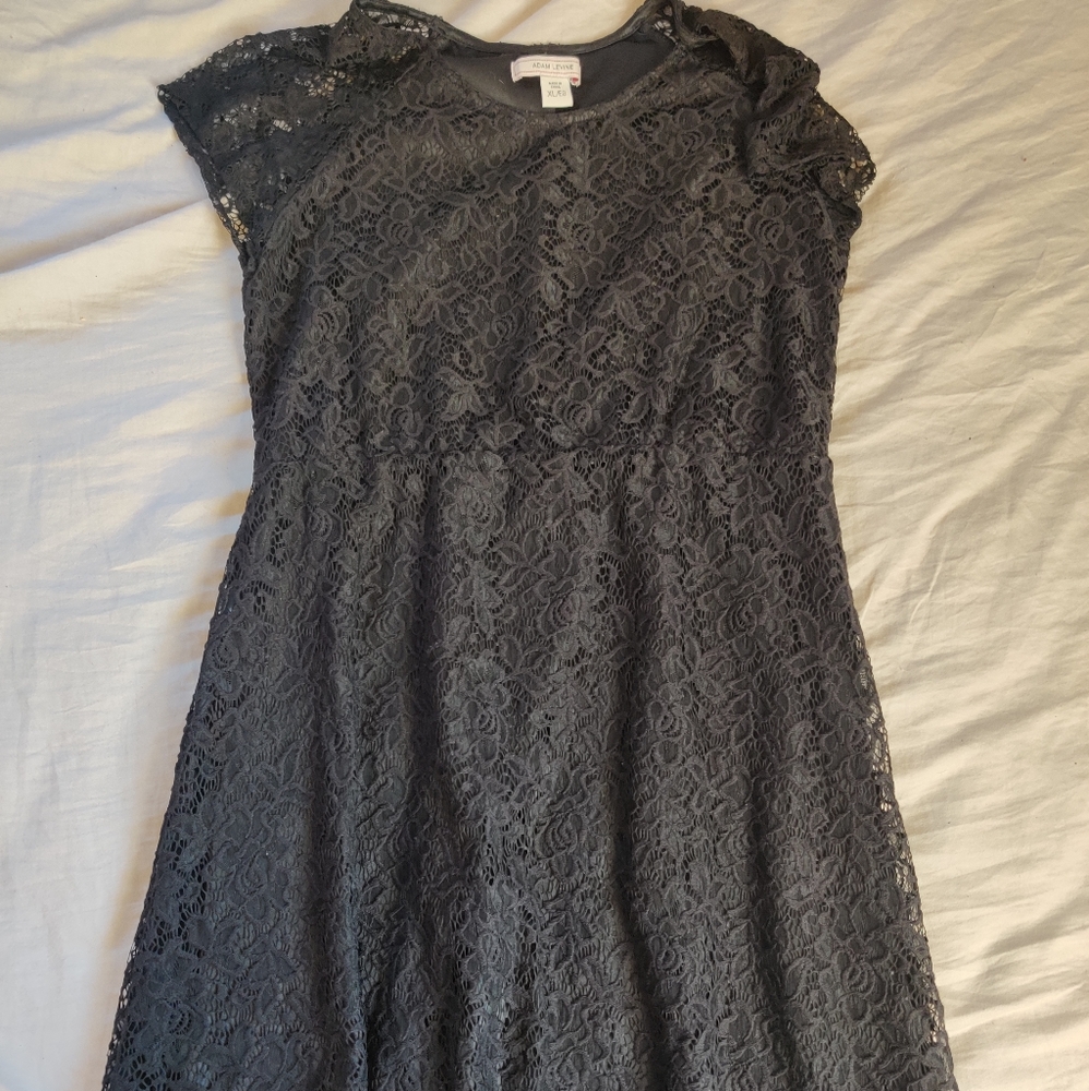 Black lace sun dress